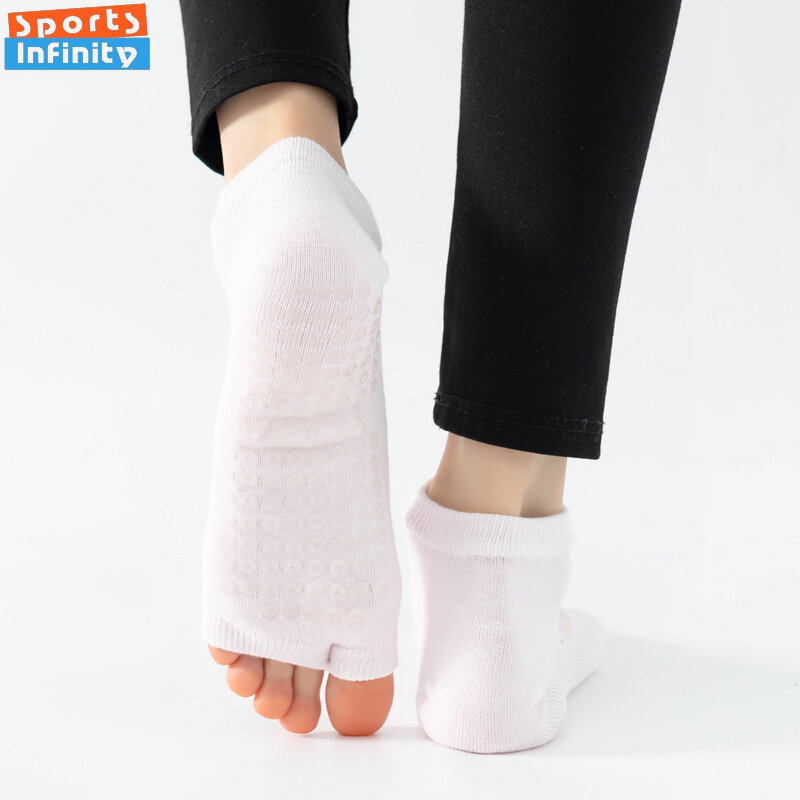 Split Toe rücken freie Yoga Socken Frauen Baumwolle atmungsaktive profession elle Pilates Socken für Frauen Indoor Dance Fitness Sports ocken