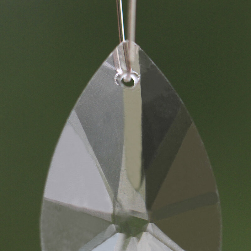 1 Pc Tear Drop Clear Glass Crystal Prism Pendant Chandelier Sun Catcher Chandelier Pendant DIY Curtain Scattered Beads 50MM