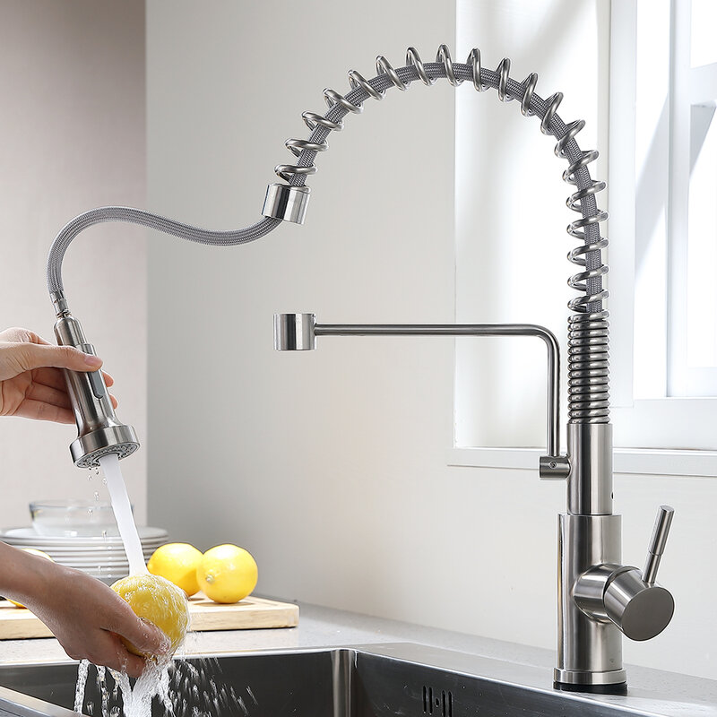 Smart Touch Kitchen ก๊อกน้ำ Crane สำหรับเซ็นเซอร์ห้องครัวก๊อกน้ำอ่างล้างหน้าหมุน Touch ก๊อกน้ำ Sensor ผสม KH-1005