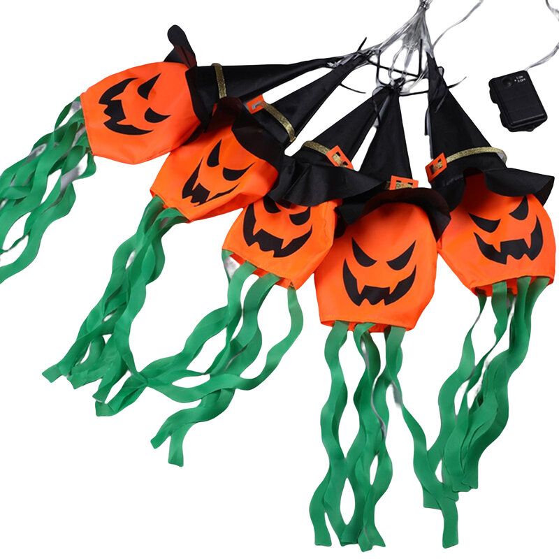 Halloween Hanging Pumpkin Lamp Cute Hanging Ghost Outdoor Indoor Decor for Halloween Festival Party Gifts