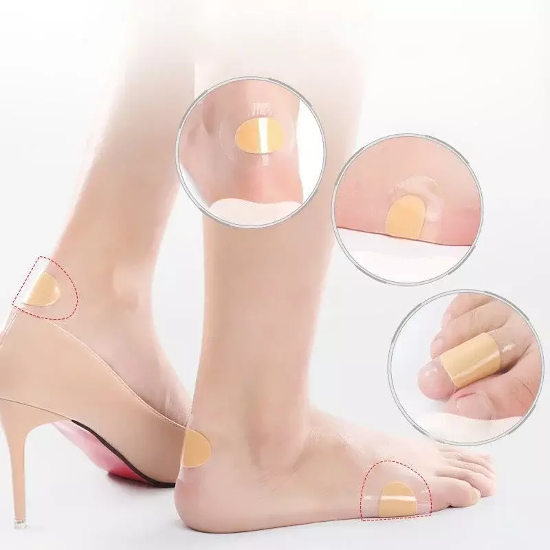 10-50 sztuk silikonowe żelowe naklejki na buty ulga w bólu naszywki na wysokim obcasie pielęgnacja stóp samoprzylepne podkładki hydrokoloidowe
