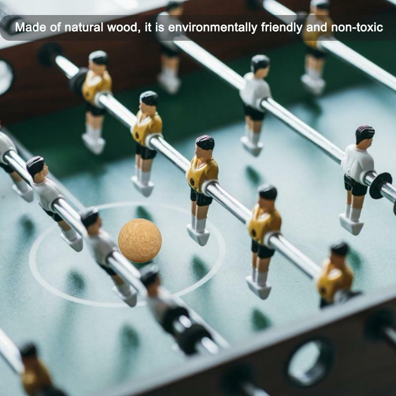 6/12 buah 36mm gabus kayu Solid Foosball meja sepak bola bola sepak bola kaki bayi Fussball Desktop bola permainan