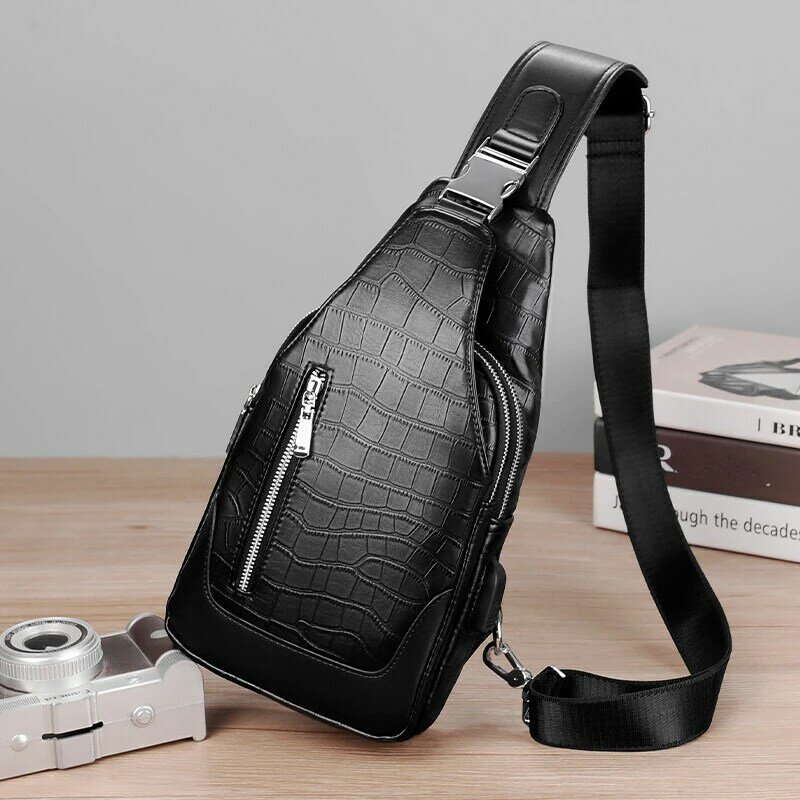 Chikage Simple Leisure Sports Single Shoulder Bag Multi-functional Fashion Brand Crossbody Bag Casual Personality Chest Bag