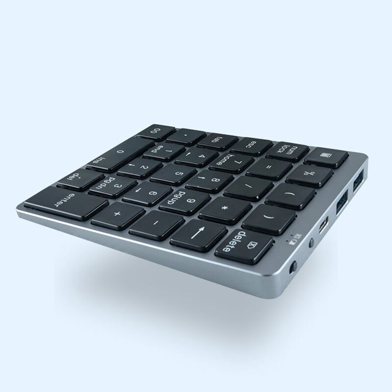 Tastiera numerica Bluetooth Wireless N970 con HUB USB Dual mode Morefunction Keys Mini Numpad per attività di contabilità