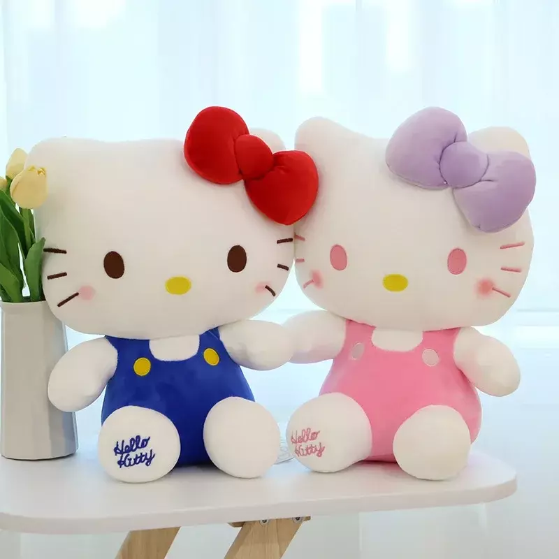 Sanrio Hello Kitty Kuromi Melody Cinnamoroll Stuffed Toys Cute Plush Toys Kawaii Baby Birthday Gifts Children Dolls For Girl Kid