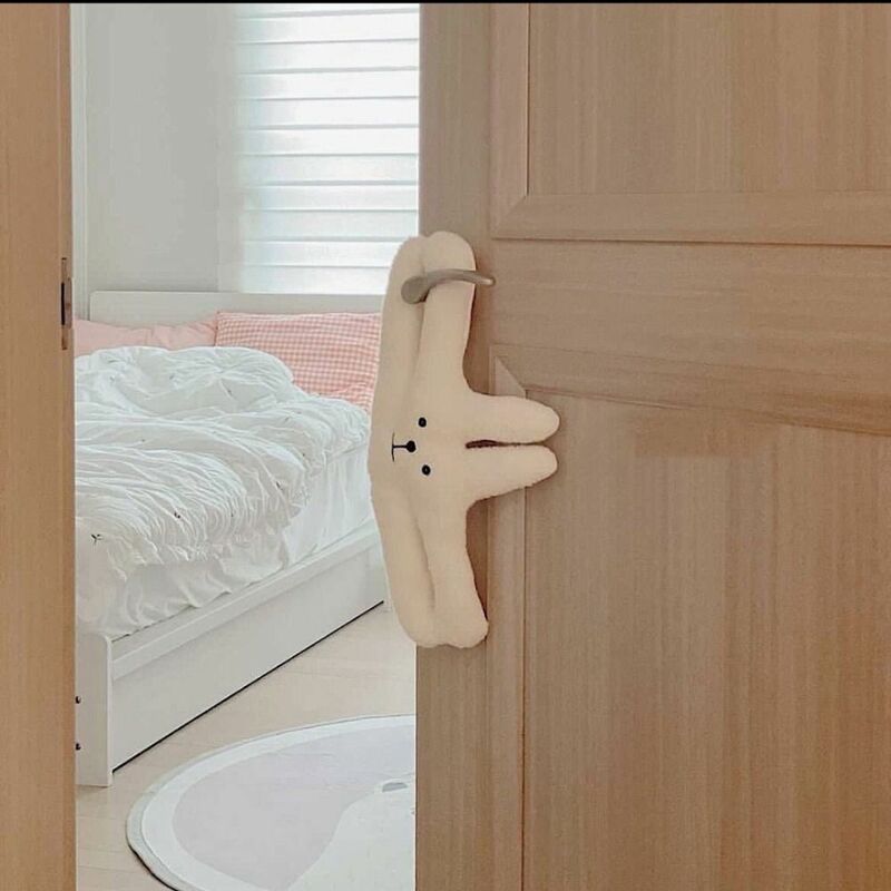 Multipurpose Bear Door Handle Hanger Cabinet Door Clip Child Protection Equipment Baby Safety Lock Plush Doll Door Stopper