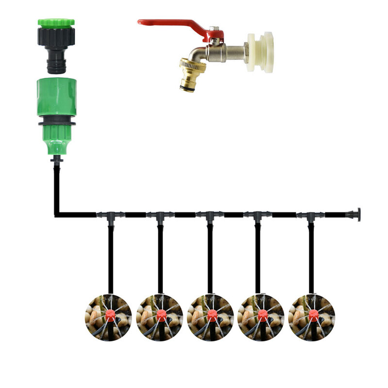 Diy Druppelsysteem Automatische Watering Kit Irrigatie Timer Tuinslang Verstelbare Druppelaar Tuin Tool Set
