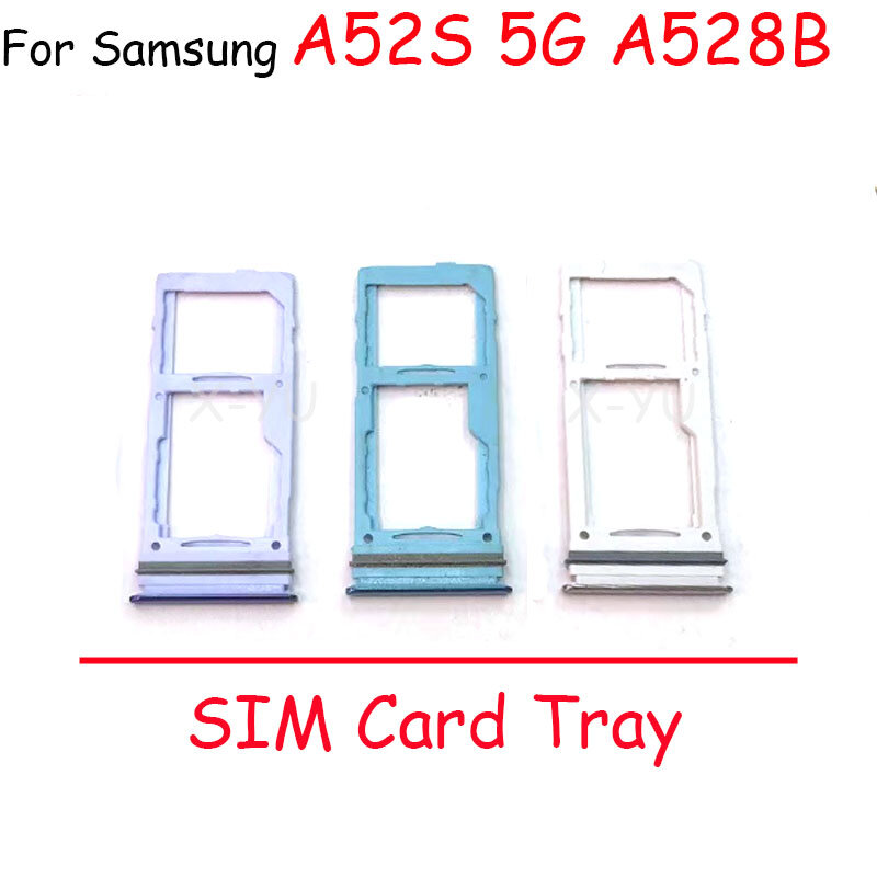Sim Card Tray Holder For Samsung Galaxy A52 / A52 5G / A72 / A72 5G / A52S 5G SD Card Reader Slot Adapter