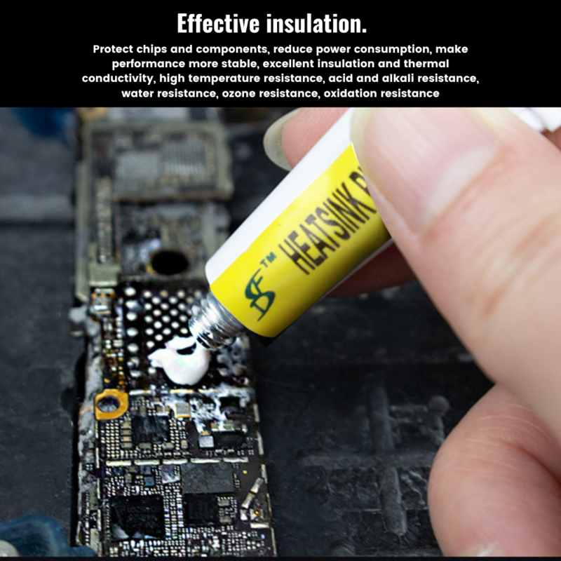 Pâte thermique arina visqueuse pour puce VGA RAM LED IC, 5g, colle VELde chaleur, plâtre de dissipateur thermique, scellants de refroidissement