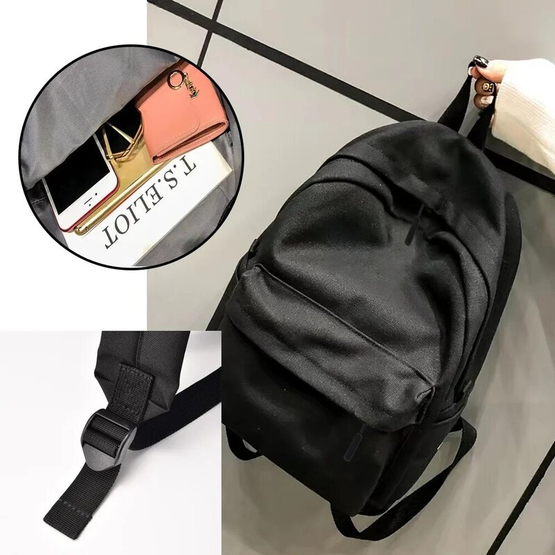 Women's Backpack Flamingo Print Multifunction Double Zipper Teenager Laptop Backpack Student Shoulder Bag Korean Style Schoolbag