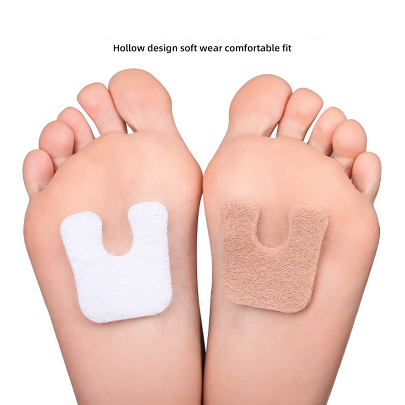 6pc Self-Adhesive Foam Foot Cushion Felt Callus Pads Metatarsal Foot Pad Pain Relief Keep Calluses From Rubbing Forefoot Support