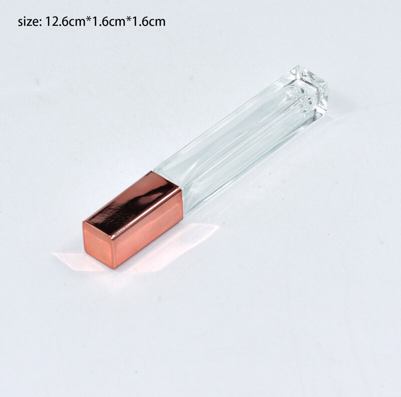10ml Transparent Glass Spray Perfume Bottle Empty Square Fine Mist Spray Atomizer Bottle Portable Cosmetic Container Vials