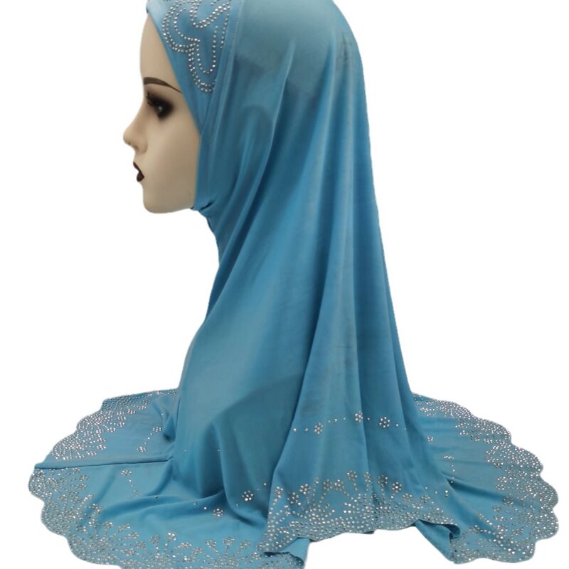 Sweethug Womens Muslim Amira Hijab Scarf Islamic Headscarf Long Shwals for Girls with diamond 2024