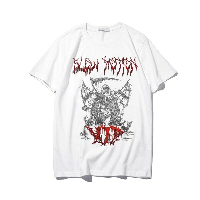 Summer Women T-shirts Goth Short Sleeve T Shirt Female Aesthetic Loose Punk Grunge Streetwear Gothic Harajuku Y2k Clothes Tops
