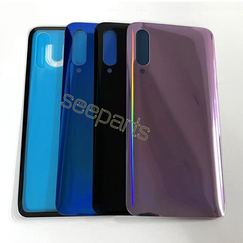 New for Xiaomi mi 9 Back Battery Cover Rear Door Housing Case Glass Panel Mi9 Replacement Parts For xiaomi mi 9 Battery Cover