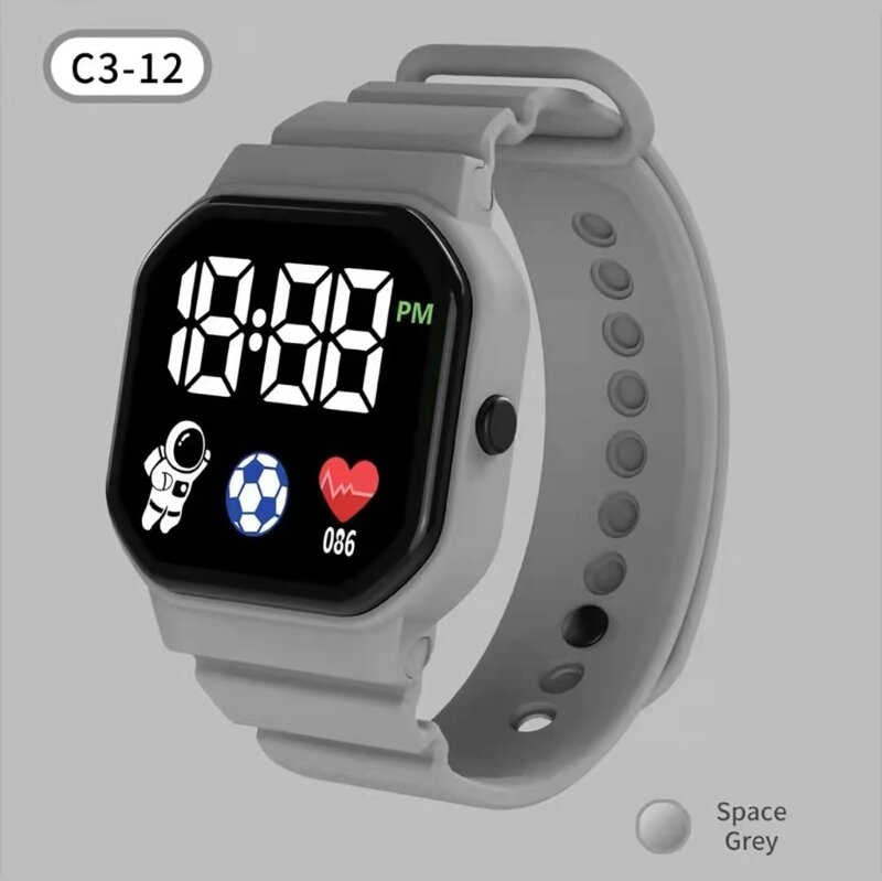 Elektroniczny zegarek LED męska i damska Zegarki kalendarzem czasu