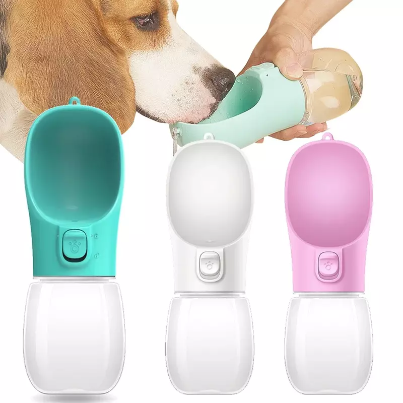 Botella de agua portátil para perros pequeños y grandes, cuencos para beber a prueba de fugas para caminar al aire libre, suministros para Chihuahua, Bulldog francés