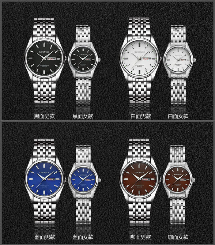 Fashion Quartz Watch for Men Simple Style Elegant Womens Quartz Watches Waterproof Date Full Steel Relogio Masculino Couple Gift