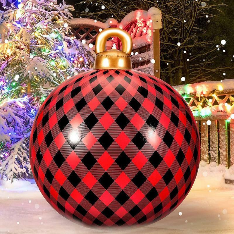 Opblazen Kerstbal Decoraties 60Cm Kerstballen Inflatables Outdoor Decoraties Kerst Opblaasbare Decoraties