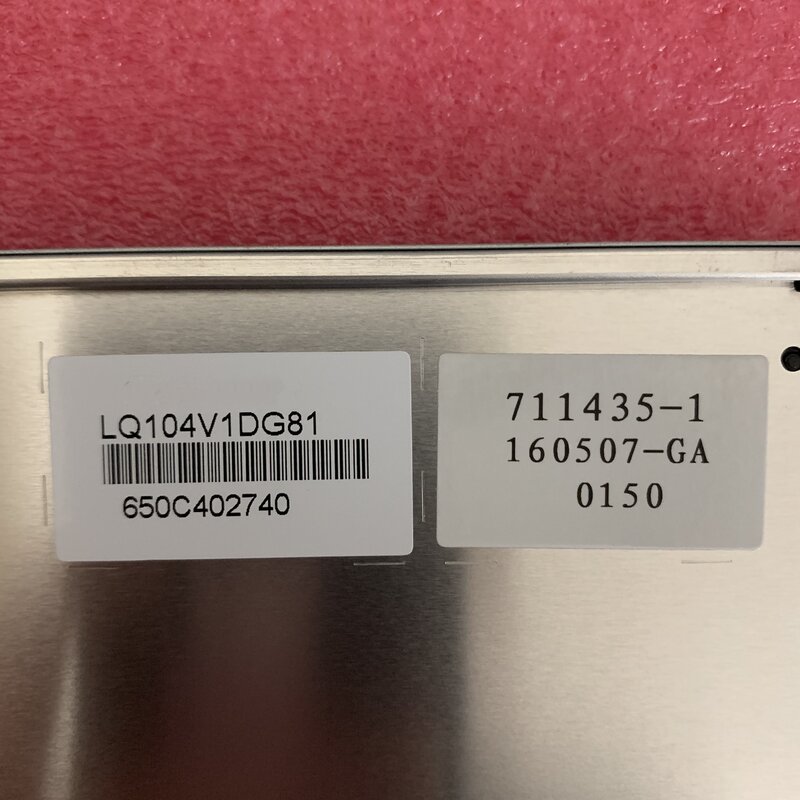 오리지널 450 밝기 산업용 디스플레이, 640 × 480 해상도 TFT, LQ104V1DG81, 10.4 인치