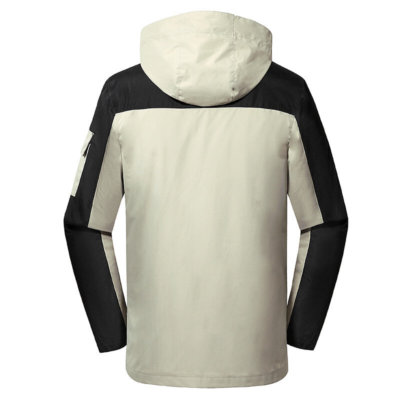 Men's Thick Warm Winter Down Jacket 3 in 1 New Fashion Outwear Patchwork Windproof Waterproof Hood Men Down & Parkas 5XL 6XL