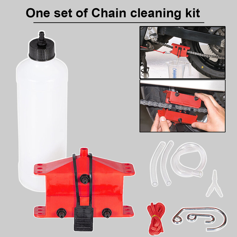 Chain Cleaner Portable Cycling Cleaning Kit Bicycle Scrubber Brushes Set Bike Wash Repair Tool for Mountain Road Motorcycle