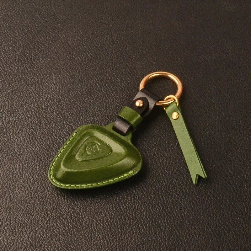 Per Lotus ELETRE 2023 custodia in pelle Vintage fatta a mano Smart Key Keyless Remote Entry Fob Case Cover