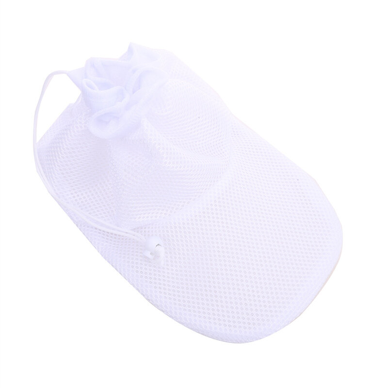ถุงซักผ้าหมวกเบสบอลแบบหูรูดหนาแบบเรียบง่ายถุงซักผ้าหมวกขนาดใหญ่ถุงซักเสื้อผ้าขนาดเล็ก