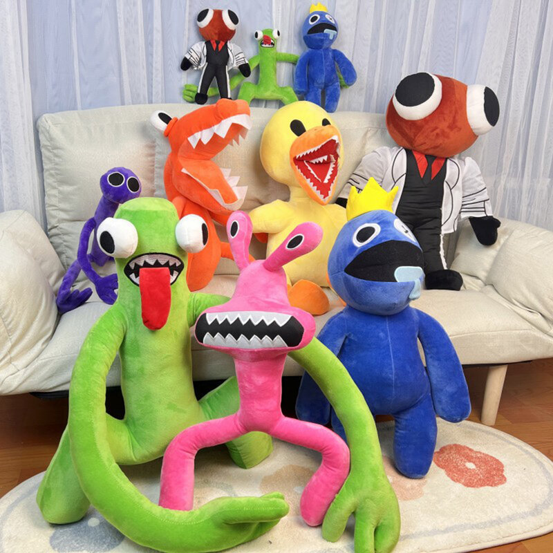 Brinquedos de pelúcia Rainbow Friends para crianças, jogo de animação, desenhos animados, boneca de pelúcia, personagem Kawaii Monster, presentes de Natal, quente, 30cm