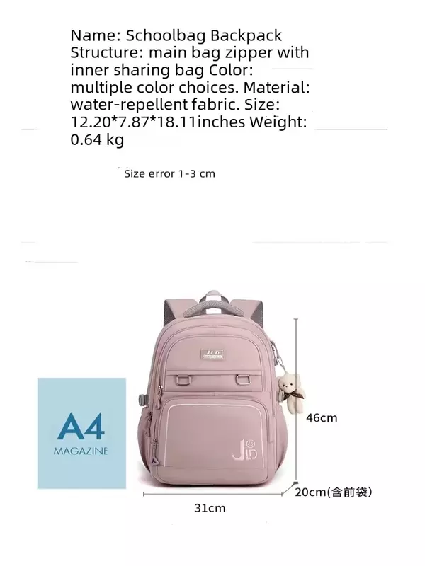 Pretty Girl Book Bag, moda japonesa, negócios, viagens, esportes, mochila jovens, saco do palhaço