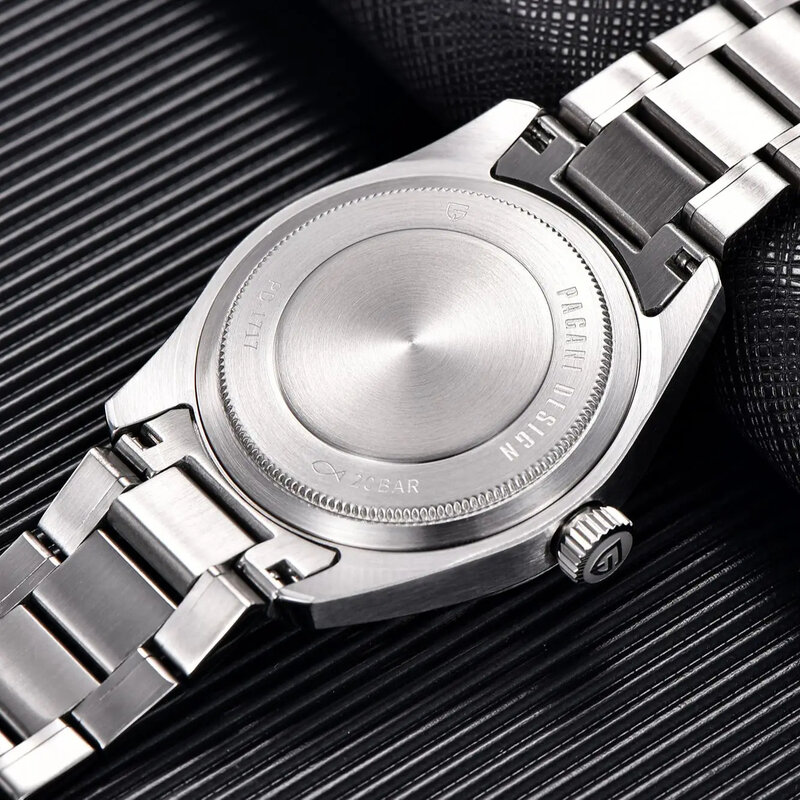 PAGANI DESIGN-Relógios Piloto Mecânico Automático Masculino, Aço Inoxidável Sapphire, Japão NH35A Watch, PD1717 V2, Novo, 2022