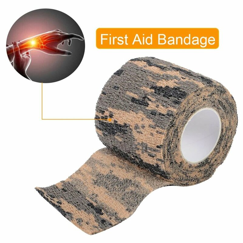 2024 Self Adhesive Breathable 2.5cm*4.5M Bandage Wrap Cohesive Elastic Tape Pet Athletic Sports Wrist Knee Ankle Wrap Bandages