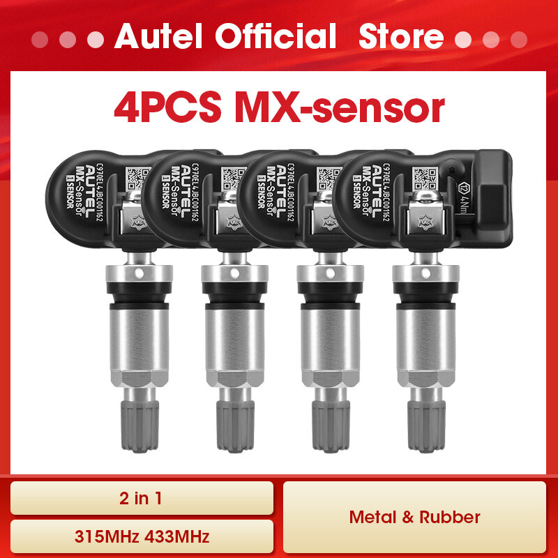 Sensor 433 315 MX czujnik TPMS skaner narzędzia do naprawy opon MaxiTPMS Pad Tester monitorowania ciśnienia w oponach MX programowanie MX-Sensor