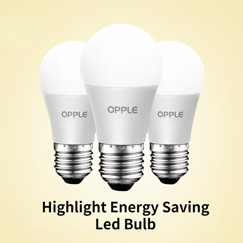 OPPLE-lâmpada LED de poupança de energia, lâmpadas, 3W, 3000K, 4000K, 6500K, 220V, B22, alta qualidade, E27