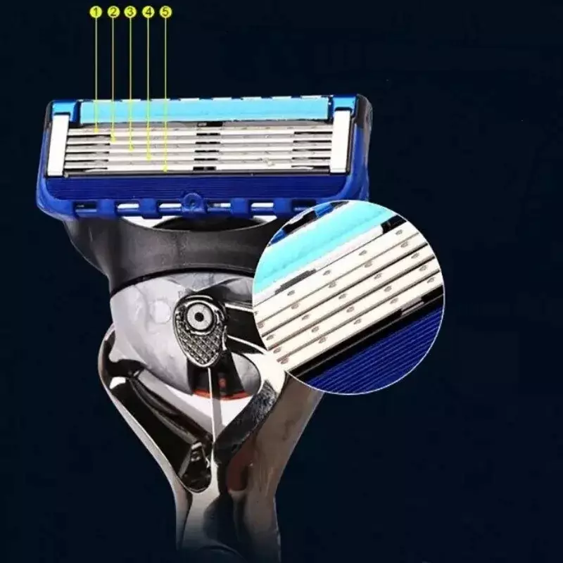 5-warstwowa żyletki wymienna maszynka do golenia maszynka do golenia ostrza dla mężczyzn ochrona skóry klasyczne żyletki wielokrotnego użytku