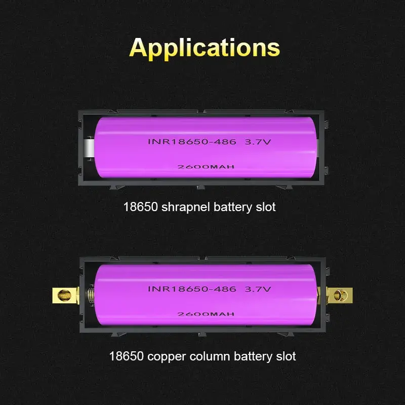 Support de batterie épissable sans soudure, fente de batterie 21700/18650, boîtier de batterie 18650/21700, support de boîte au lithium