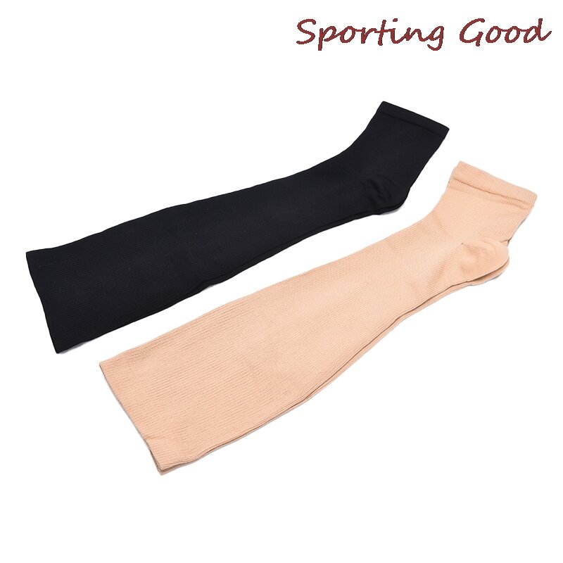 1 par S-XL abaixo do joelho suporte meias varicosas veia circulação compressão sporting sock