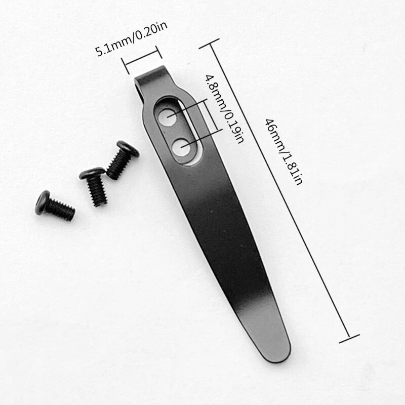 DONG 420 Thép không gỉ Pocket Clip Kẹp lưng cho dao gấp Pocket Clip
