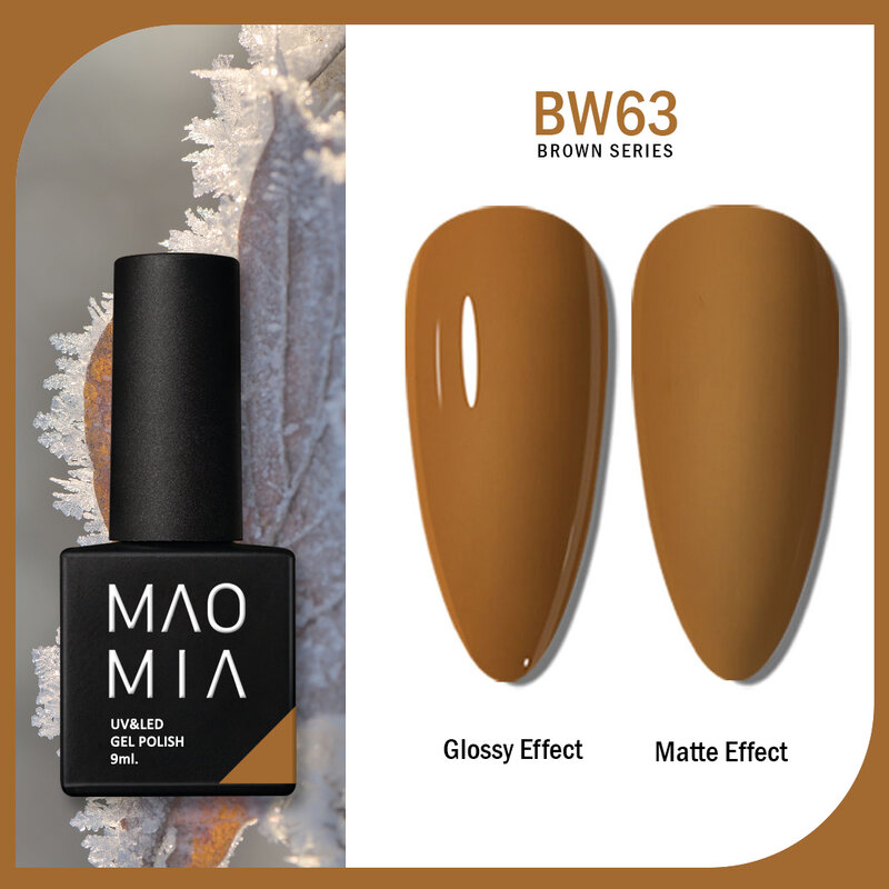 Esmalte de uñas en Gel serie marrón, Accesorios para decoración de manicura, capa superior semipermanente UV LED, diseño de Base