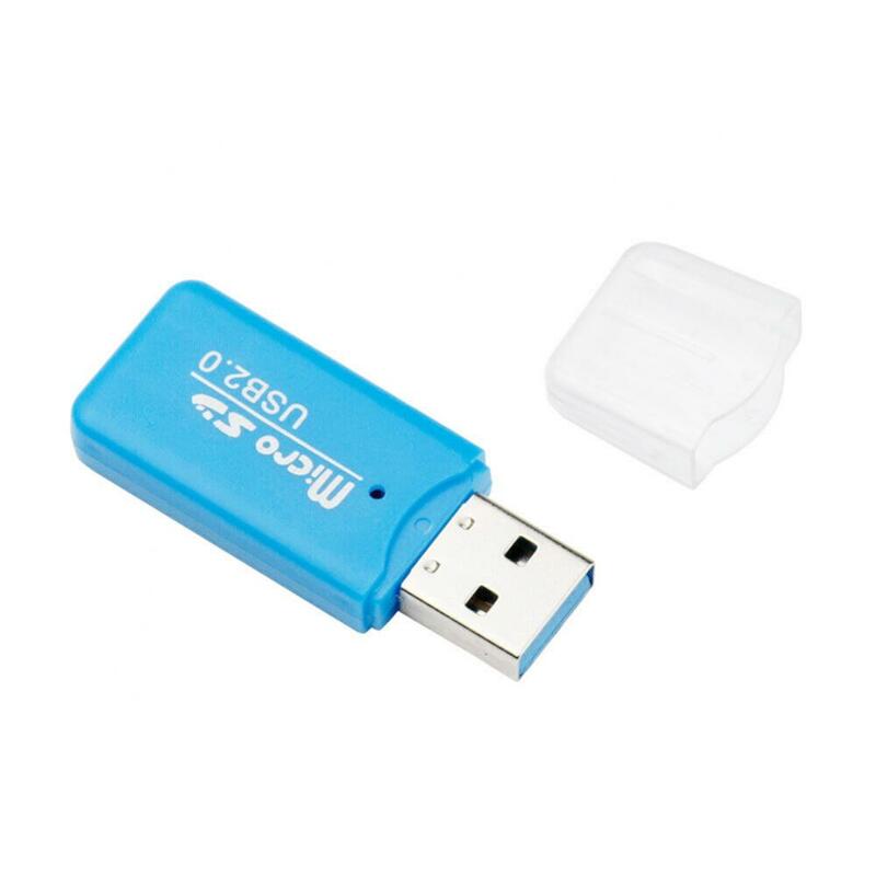 Mini adaptateur portable universel en plastique USB 2.0 TF, lecteur de carte mémoire flash haute vitesse pour PC, accessoire d'ordinateur portable