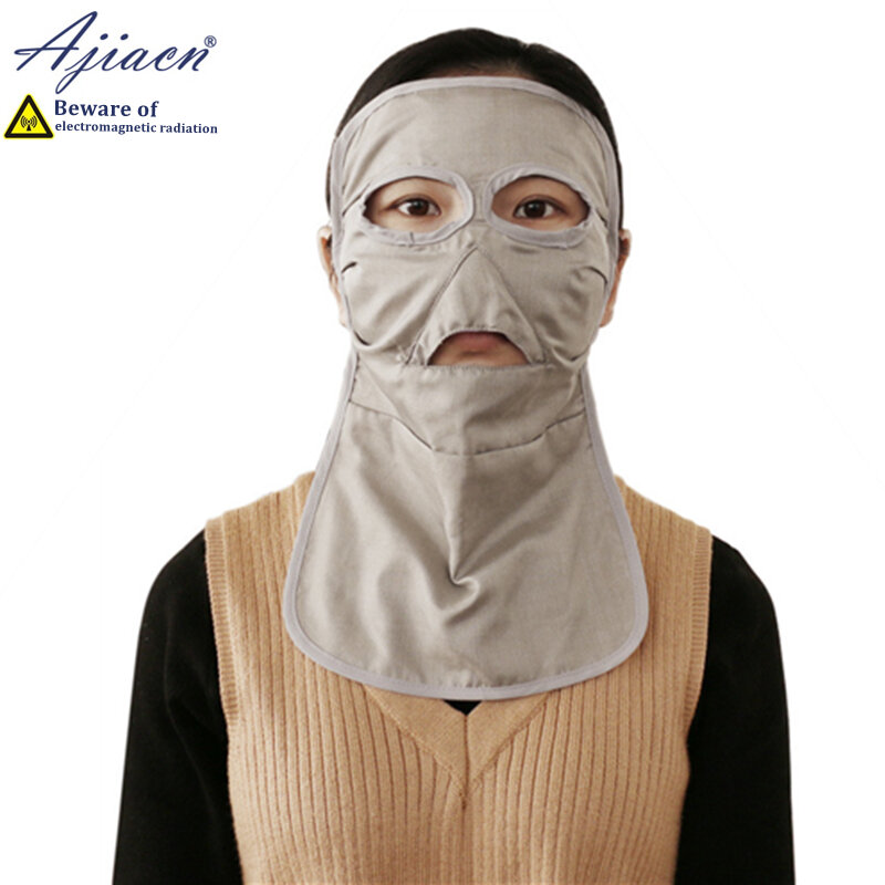 Masque facial anti-rayonnement avec doublure en pur coton, blindage contre les rayonnements électromagnétiques, téléphone portable, ordinateur, TV, recommandé