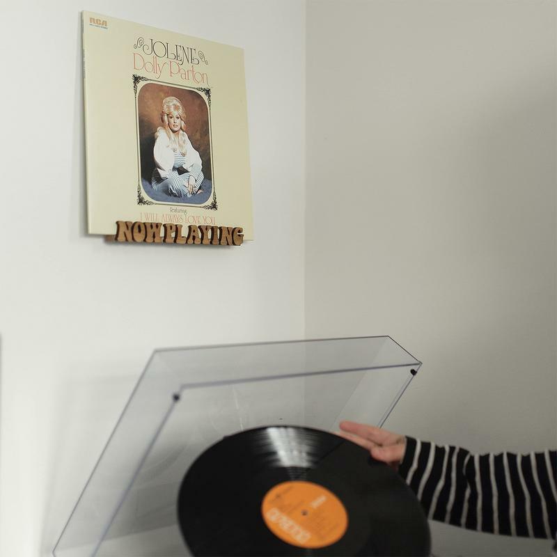 Madeira Record Storage Rack e Album Stand, Record Stand para álbuns, titular, organizador, arquivo de armazenamento, agora jogando