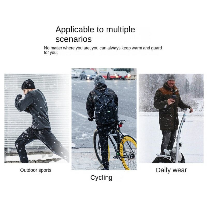 Cache-oreilles de cyclisme en peluche pour hommes et femmes, cache-oreilles épais, couverture d'oreille d'hiver, document pur, plaid, vent vert, garder au chaud