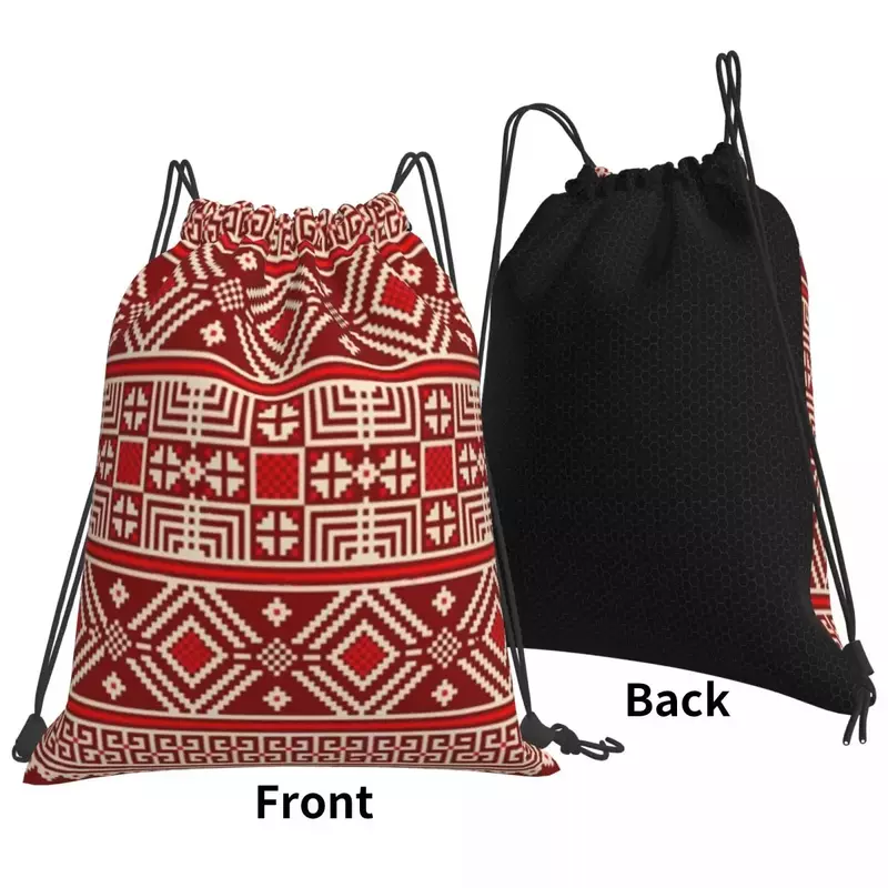 전통 민족 장식 배낭, 드로스트링 가방, 드로스트링 번들 포켓 스포츠 가방, 남녀공용 책 가방