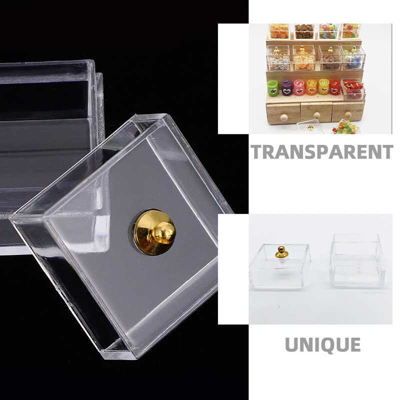 صندوق عرض الحلوى للموديلات المصغرة ، توريد الألعاب البلاستيكية ، الإكسسوارات ، دعامة المنزل ، 8 * ديكور