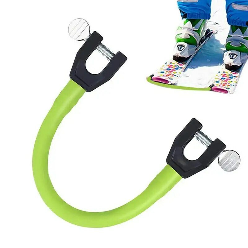 2 Colors Ski Tip Connector Beginners Winter Children Adults Ski Training Aid Outdoor Exercise Sport Snowboard Accessories