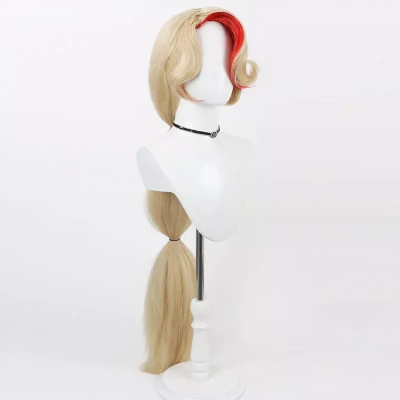 Anime Charlie Morningstar Cosplay Wig Girl Blonde Long Hair Heat Resistant Synthetic Hair Wig Cap Masquerade Halloween Prop