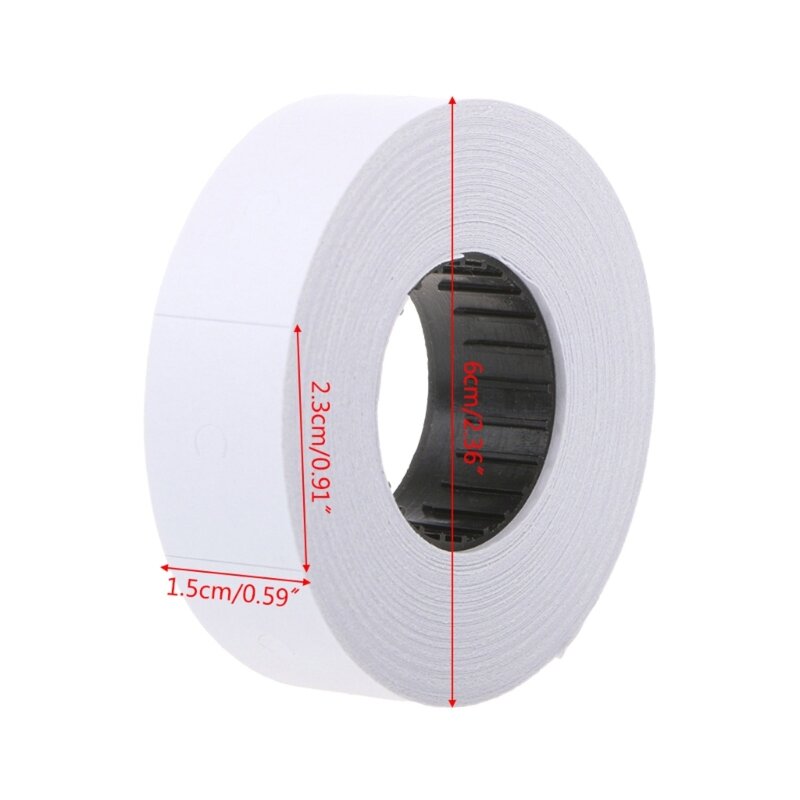 Price Label 10 Rolls Double Row Blank Record Marking Accessories Tags Supplies