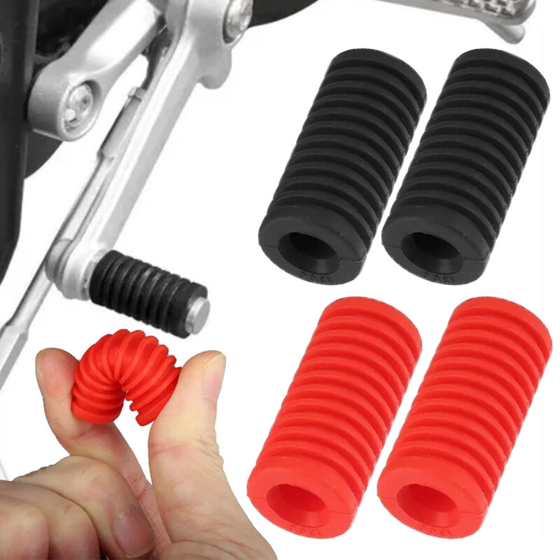 1/2Pcs Rubber Motorcycle Gear Shift Foot Pad Pedal Universal Shifter Shoe Protectorl Anti-Kick Foot Pegs Pad Moto Accessories