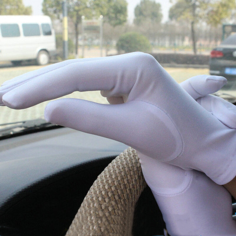 Damskie rękawiczki na lato z filtrem przeciwsłonecznym rękawiczki do jazdy kobiet cienka bawełna słodki jednolity kolor antypoślizgowy ekran dotykowy oddychający Перчатки